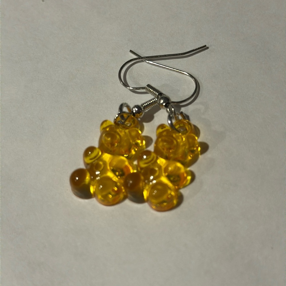Gummy bear yellow earrings